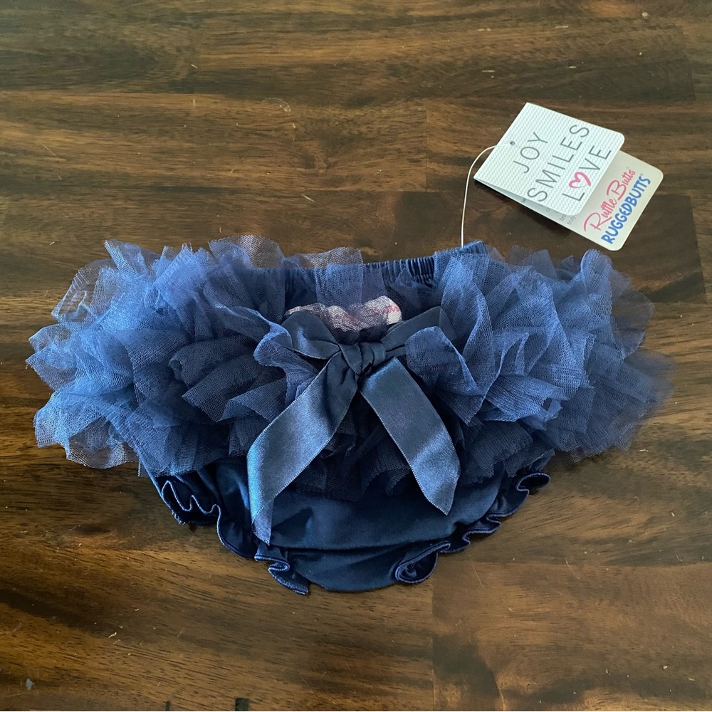 Ruffle Butts Midnight Blue Tulle Diaper Cover
